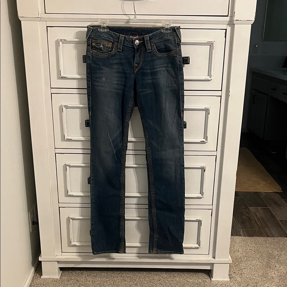 True Religion Dark Wash Women's Skinny Jeans